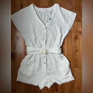 Mango BELT SHORT JUMPSUIT